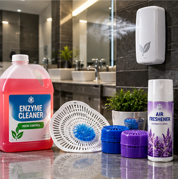 How to Build a 3-Stage Odour Control Plan for High-Traffic Washrooms