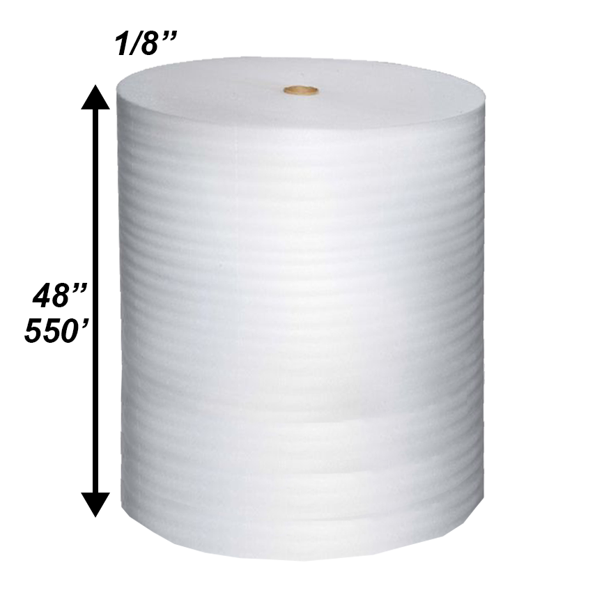 1/8 Foam Roll 48" x 550FT