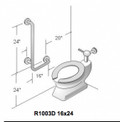 Frost 30"x30" L-Shaped Handicap Bar (Flange)