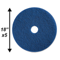 PPC 18" Blue Cleaning Pad 5/CS