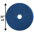 PPC 20" Blue Cleaning Pad 5/CS