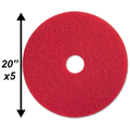 PPC 20" Red Buffing Pad 5/CS