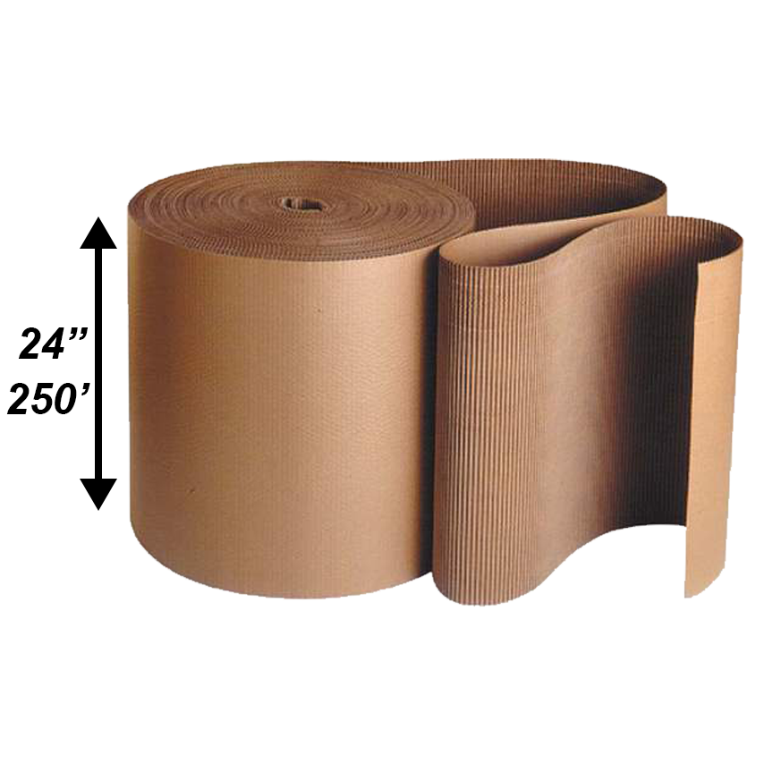 24"x250 Single Face Corrugated