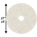 PPC 27" Natural Poly Blend MEDIUM Burnishing pad 5/cs