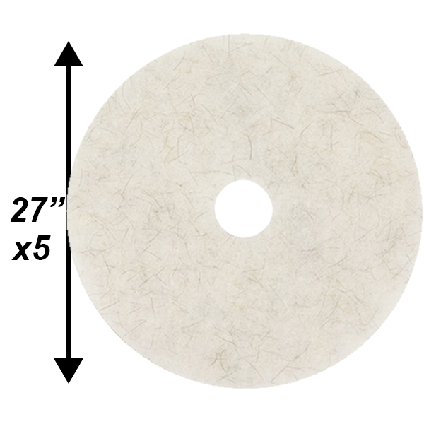 PPC 27" Natural Poly Blend MEDIUM Burnishing pad 5/cs