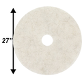 PPC 27" Natural Poly Blend MEDIUM Burnishing pad EA