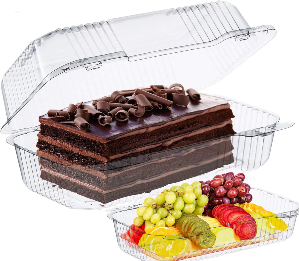 Hinged Pastry Container (8.07"x5.90"x2.36") 500/BX