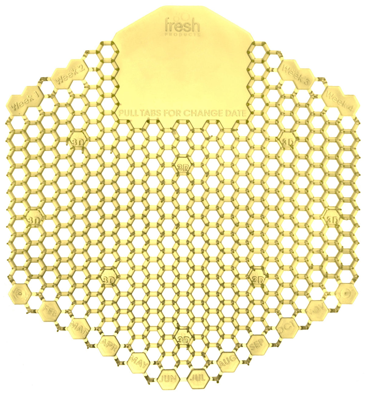 Wave 3D Citrus Urinal Screen 10/box