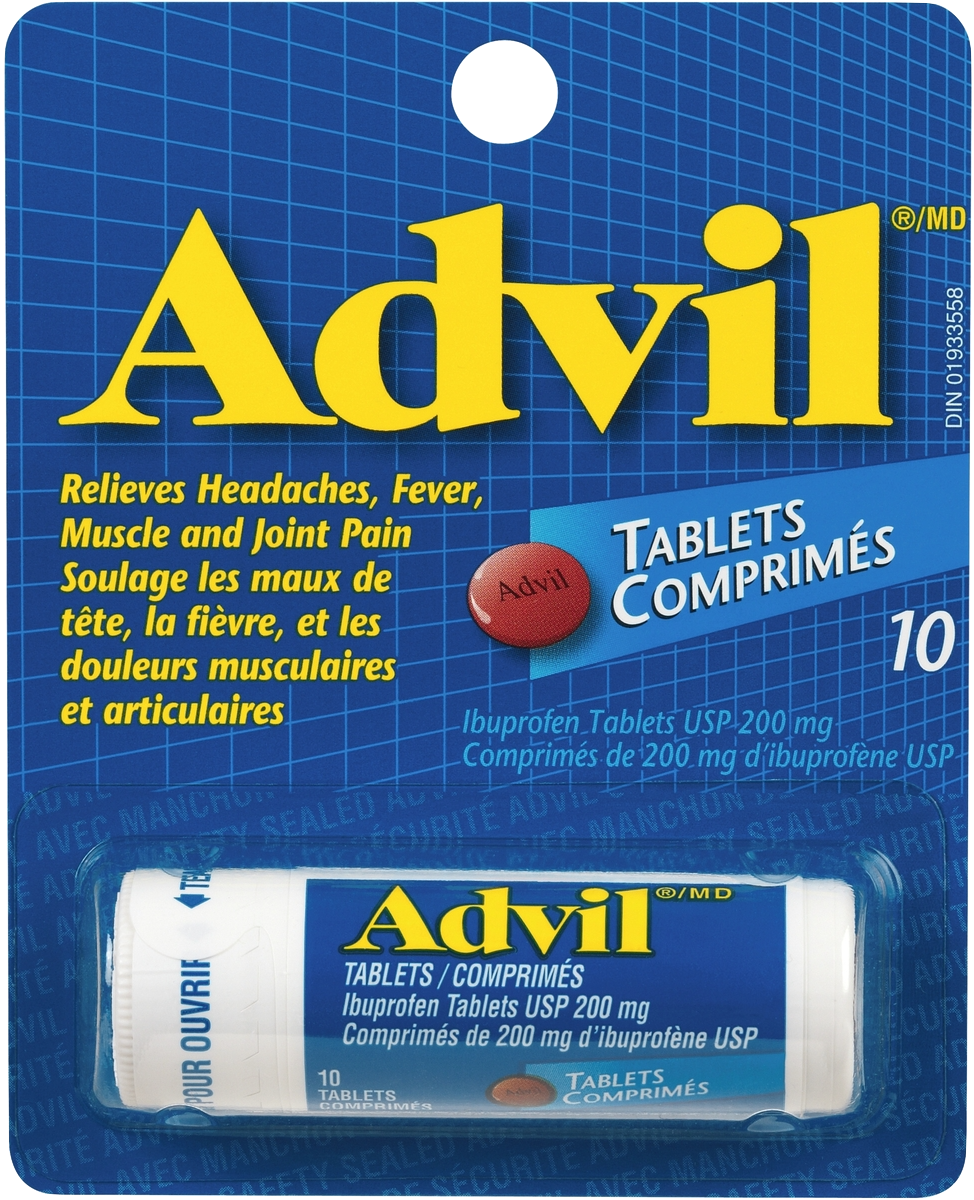 Advil Tablets Ibuprofen Tablets USP 200mg 10ct
