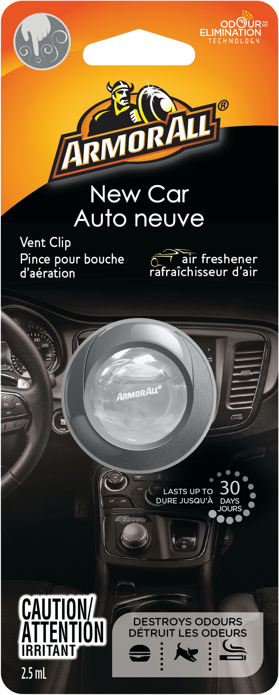 Armor All New Car Vent Clip Air Freshener 2.5mL