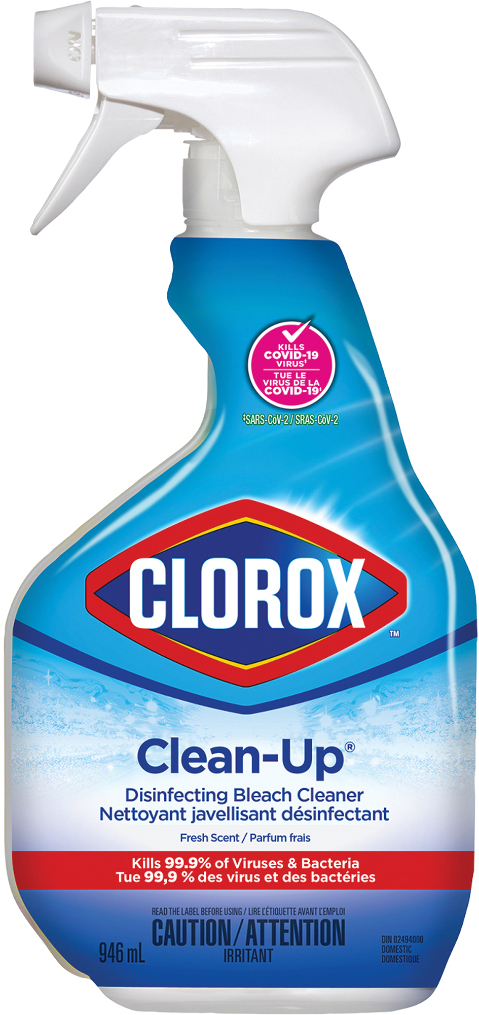 Clorox Clean-Up Fresh Scent Disinfecting Bleach Cleaner 946mL
