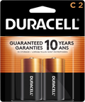 Duracell Coppertop Alkaline Batteries C 2ct