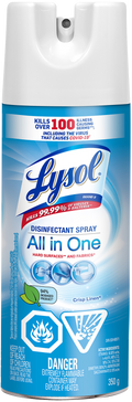 Lysol All In One Crisp Linen Disinfectant Spray 350g