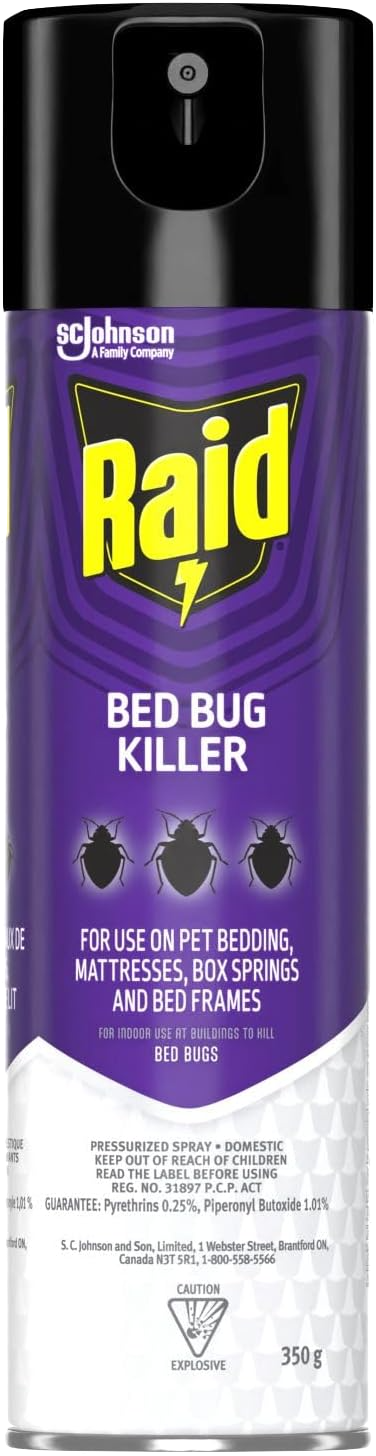 Raid Bed Bug Killer Pressurized Spray 350g