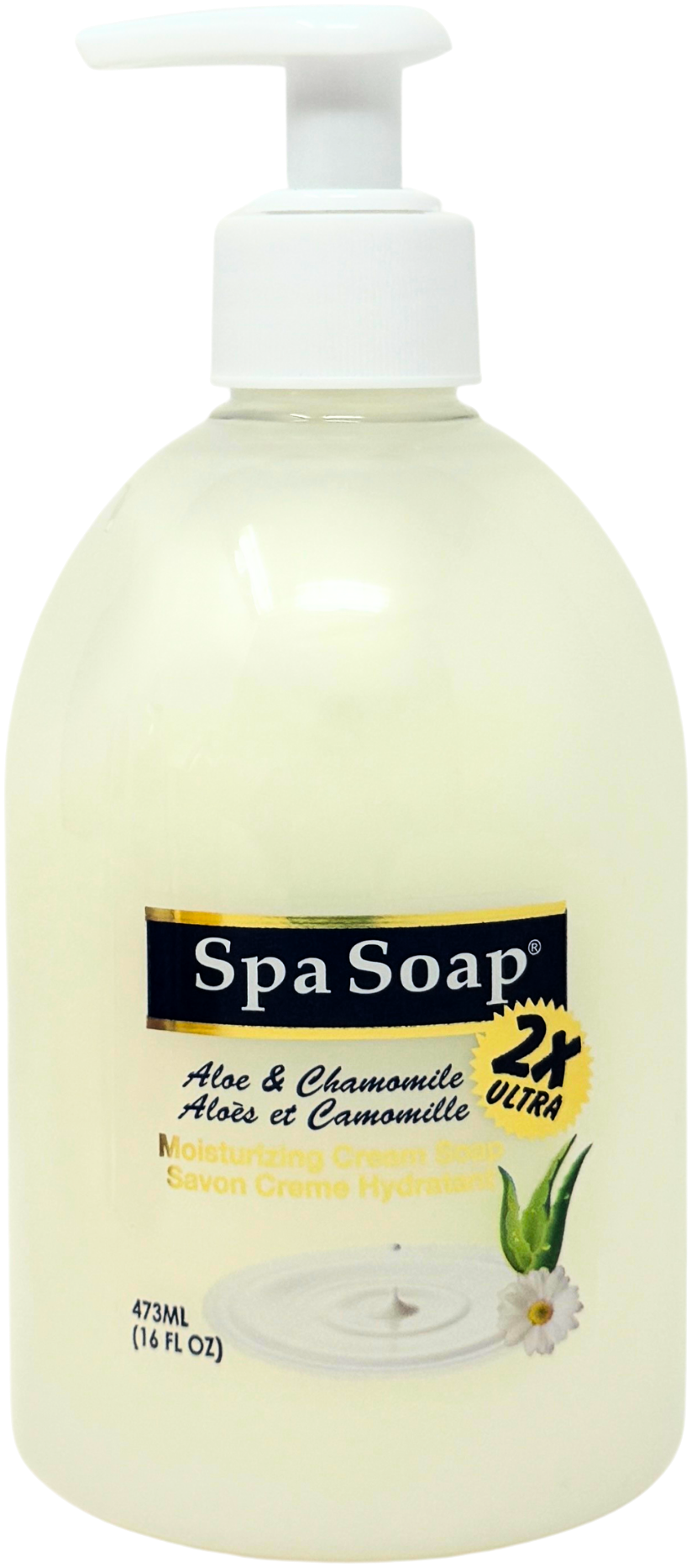 Spa Soap 2x Ultra Aloe & Chamomile Moisturizing Cream Soap 473mL