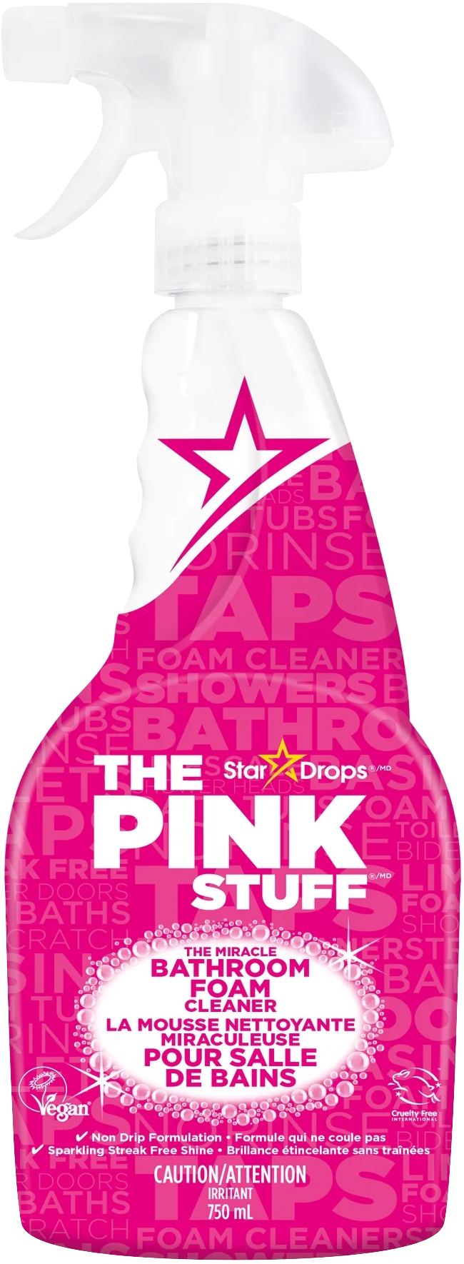 Star Drops The Pink Stuff The Miracle Bathroom Foam Cleaner 750mL