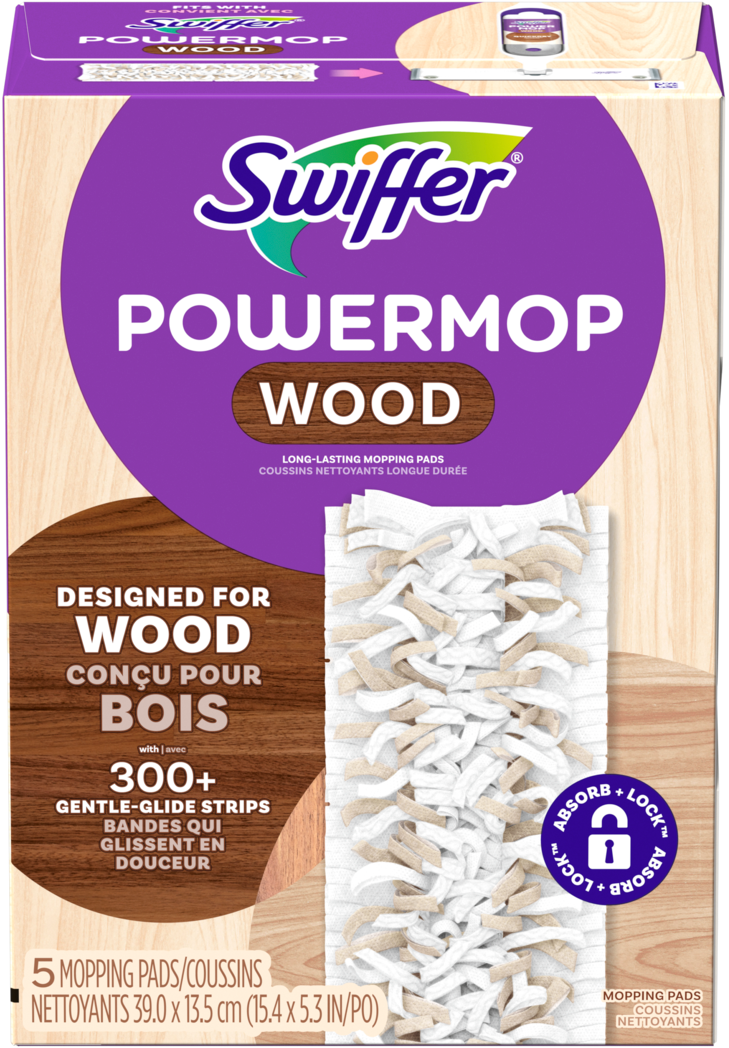Swiffer Power Mop Wood Mopping Pads 5ct