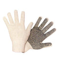 PVC Dots Glove LARGE (Green Trim) 12/PK