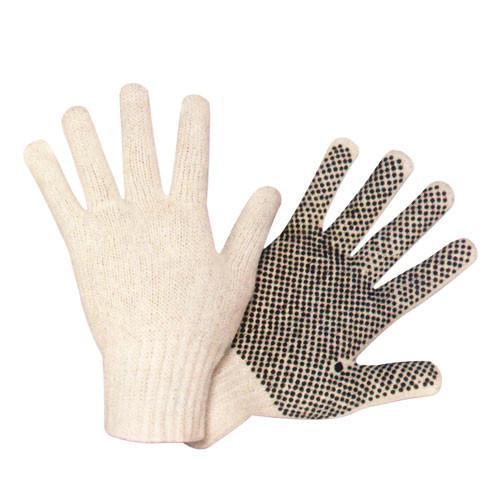 PVC Dots Glove MEDIUM (Yellow Trim) 12/PK