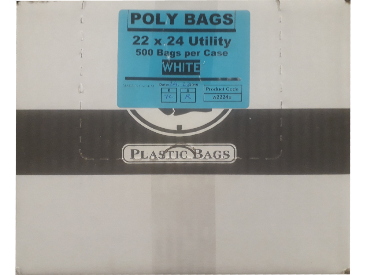 22x24  WHITE Garbage Bags 500/cs