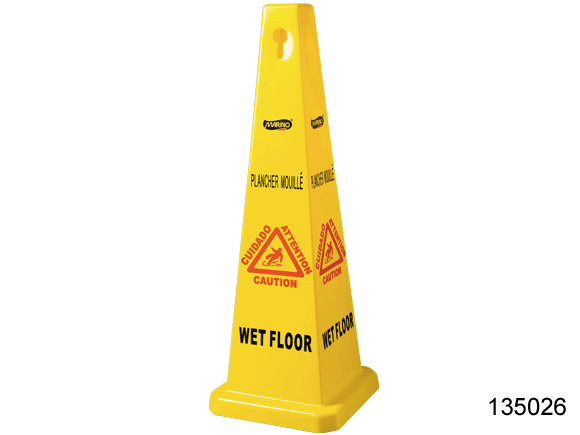 M2 4 Sided Cone Safety Sign Small