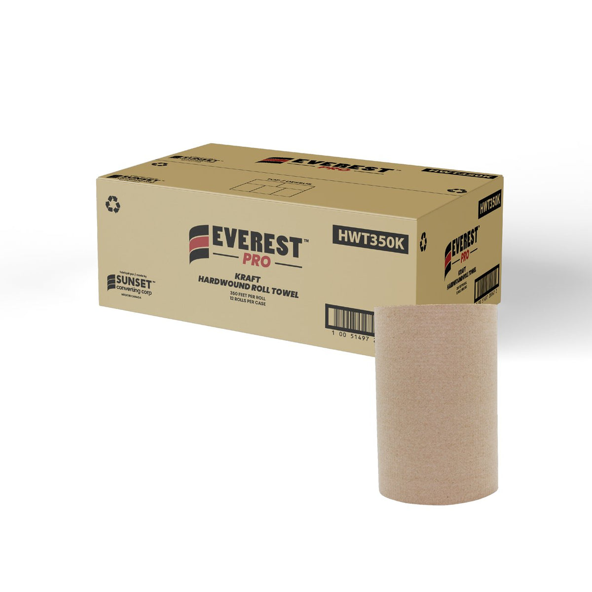 Everest Pro Kraft Towel 350 x12 Rolls/cs
