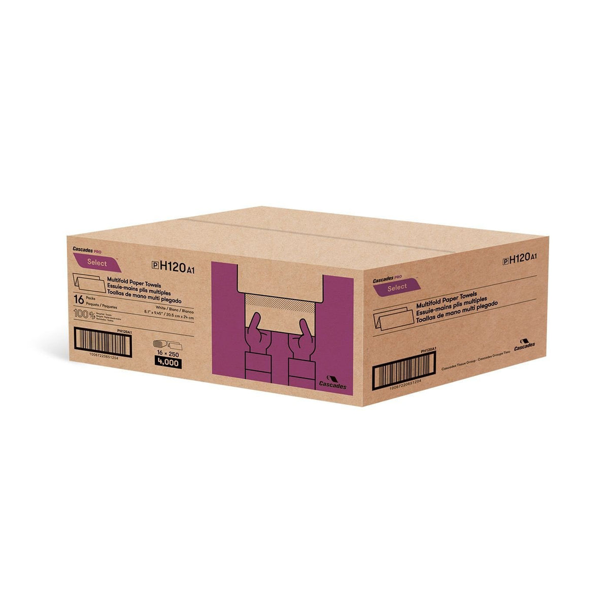 H170 Select White Multifold 16x250 Sheets