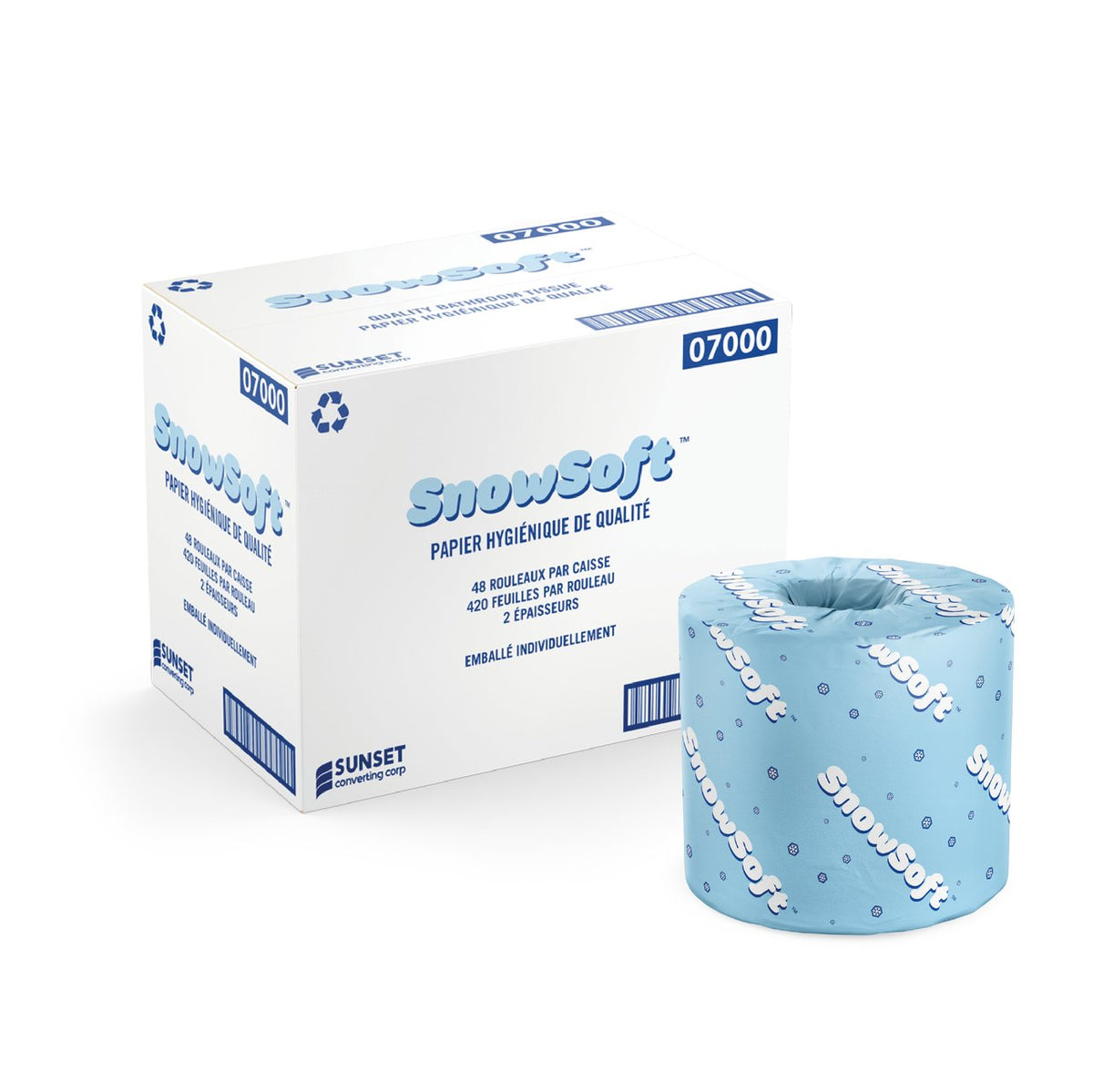 7000 SNOW SOFT 2 Ply Toilet Tissue 48x420 Sheet